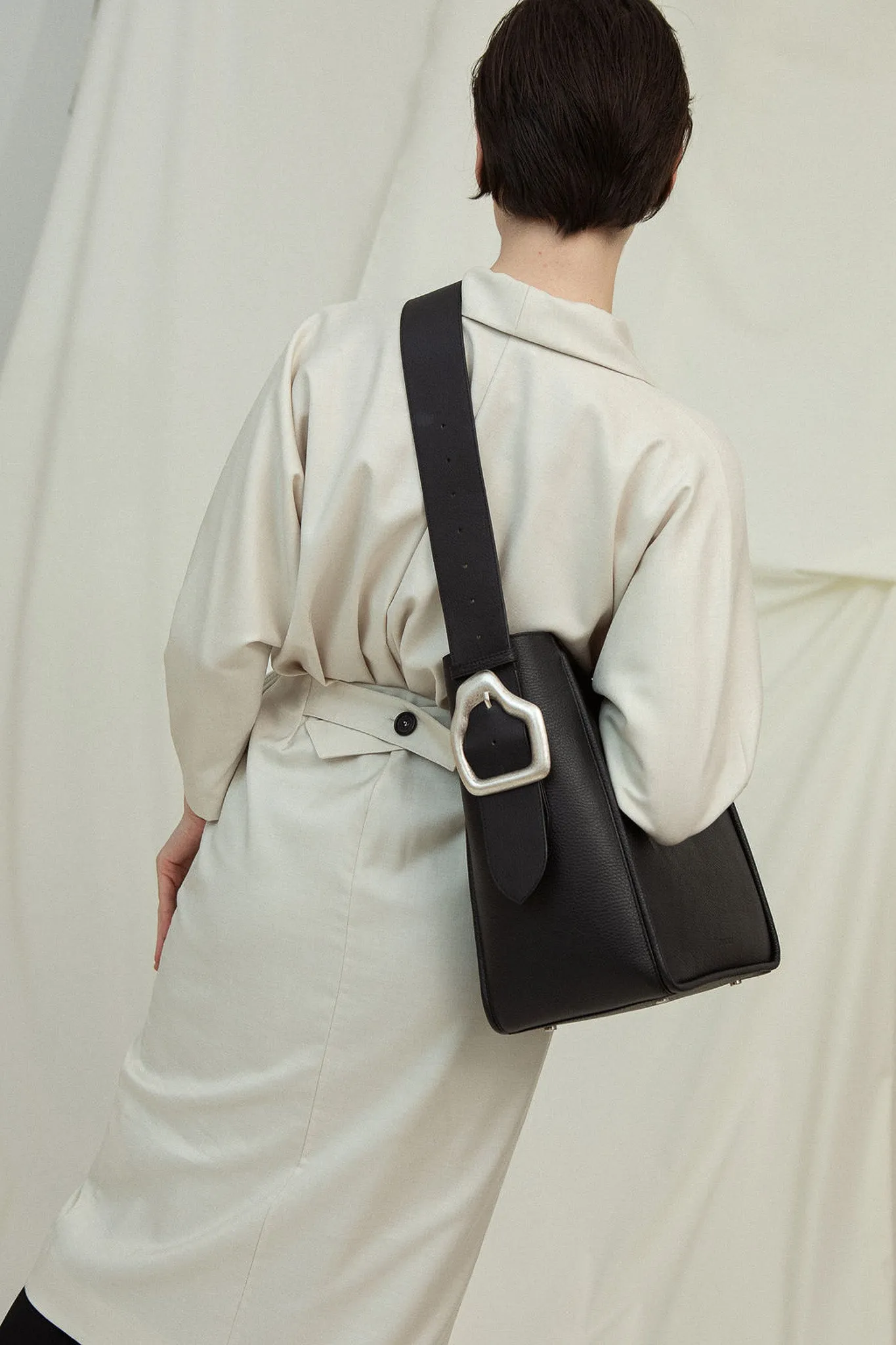 MASAGO Ebony Suede Tote bag