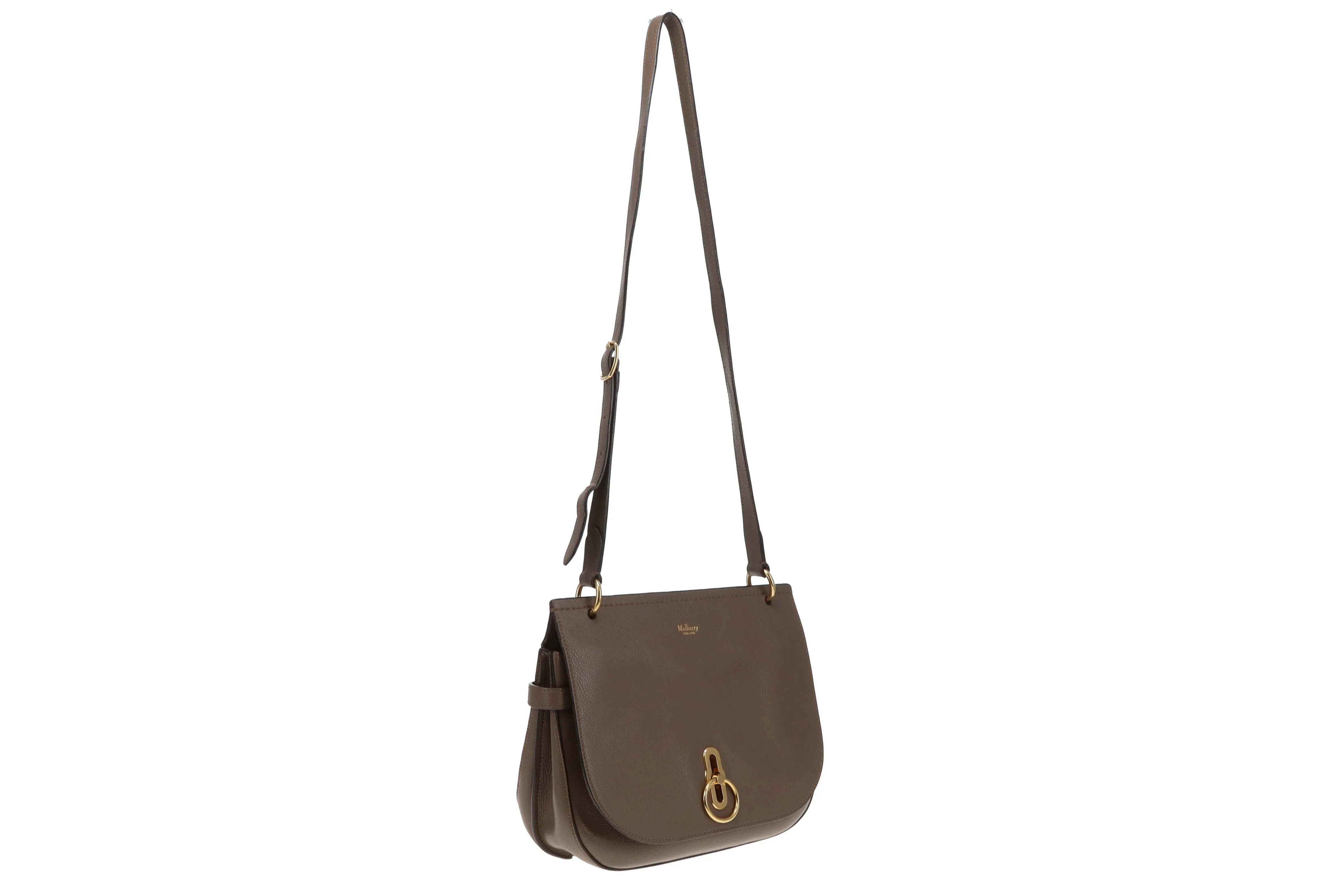 Mulberry Clay Small Classic Grain Amberley Satchel