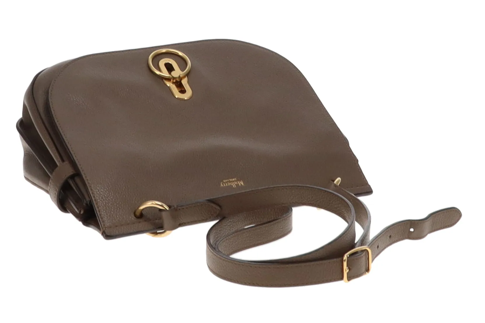 Mulberry Clay Small Classic Grain Amberley Satchel