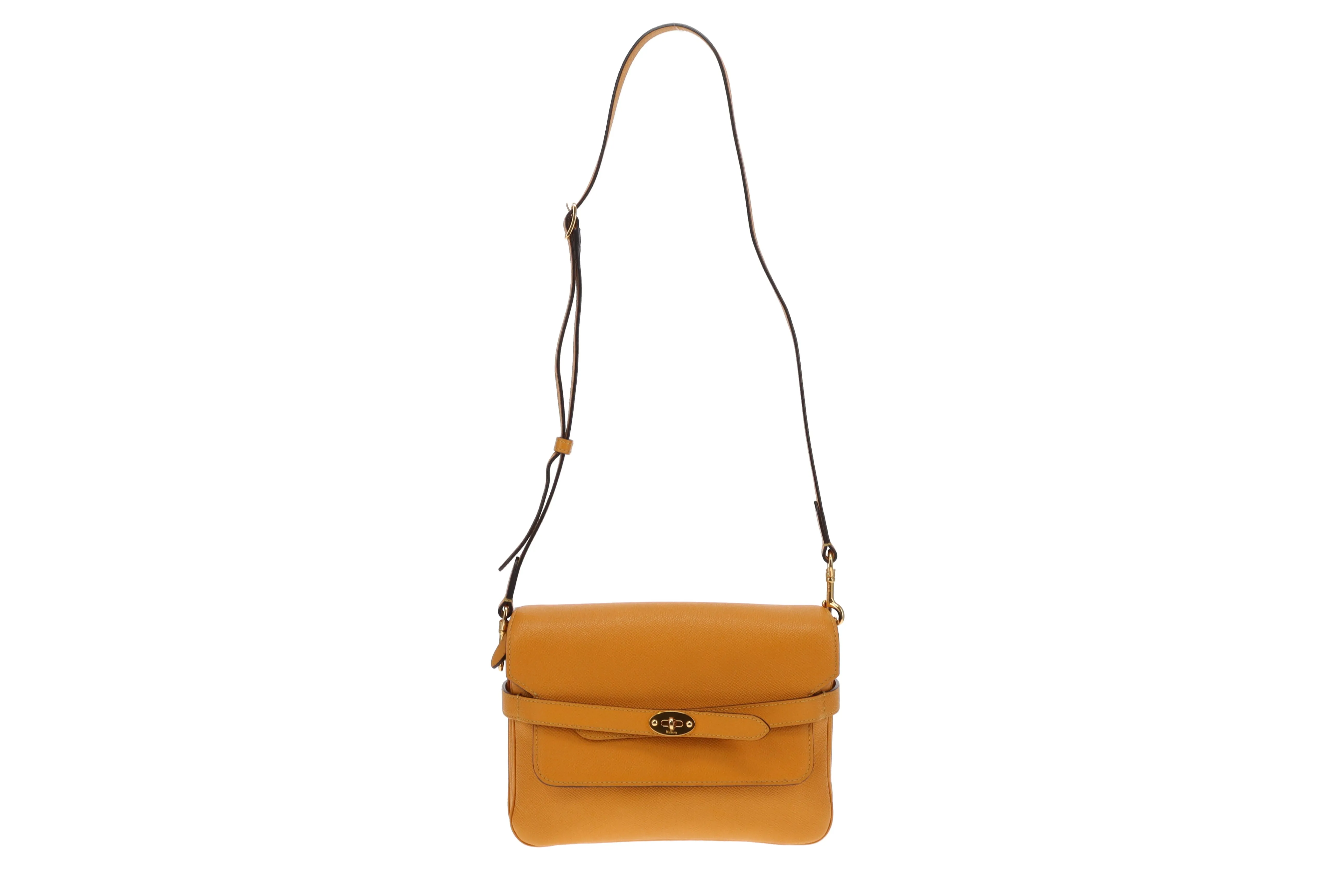 Mulberry Deep Amber Belted Bayswater Satchel