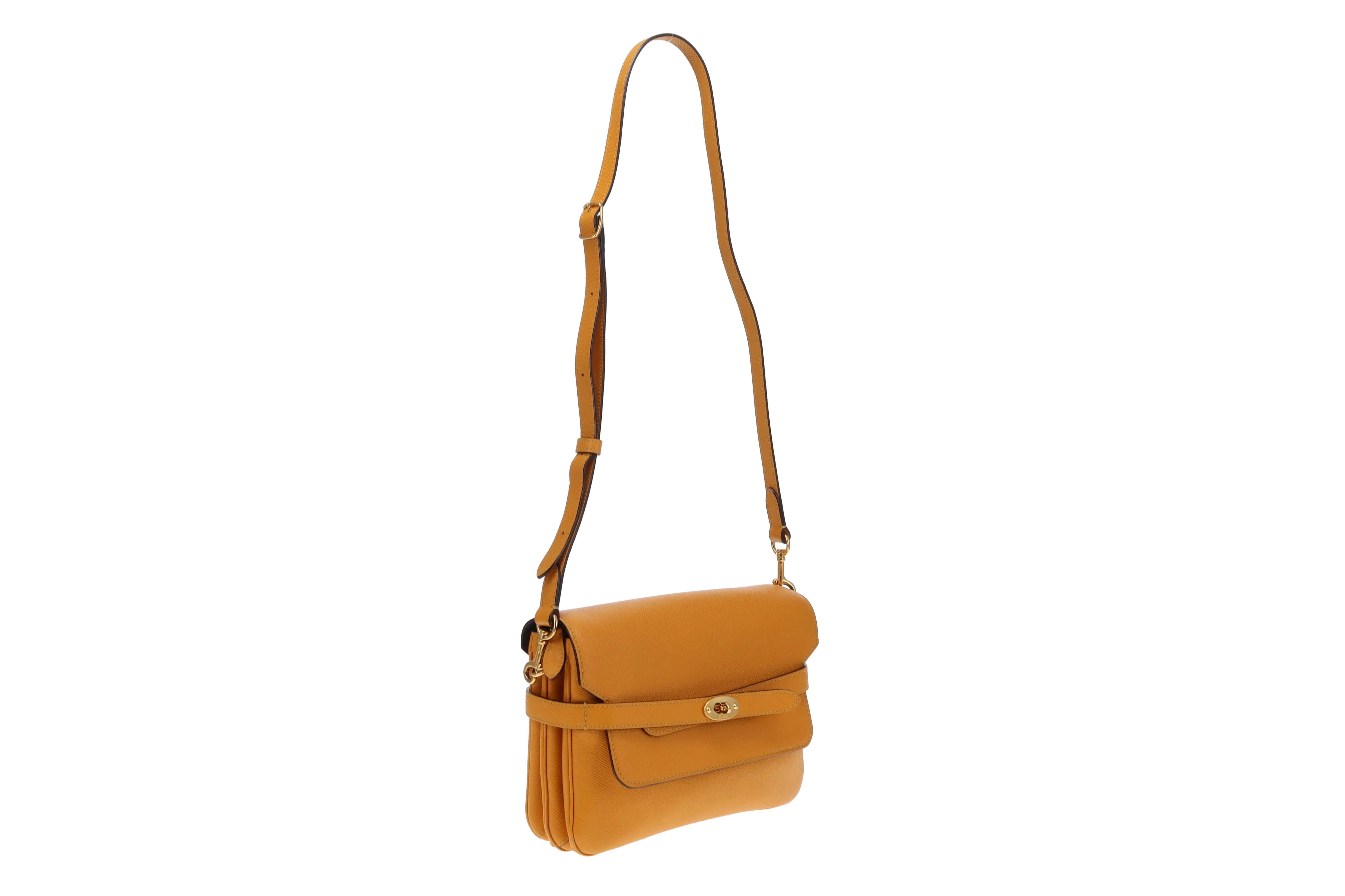 Mulberry Deep Amber Belted Bayswater Satchel