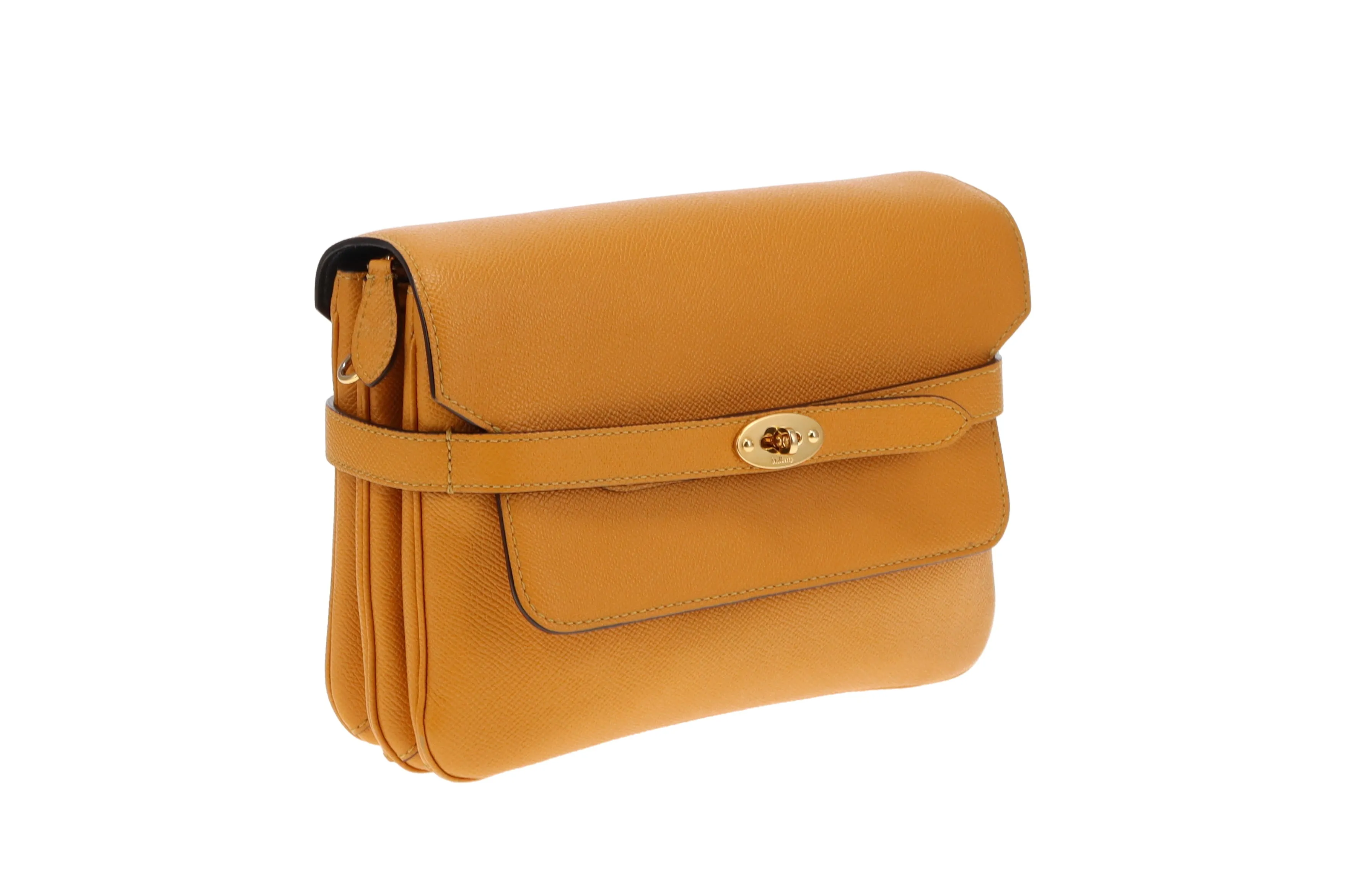 Mulberry Deep Amber Belted Bayswater Satchel