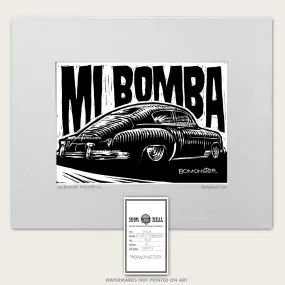 Original Lowrider Chevy Fastback Art "Mi Bomba"