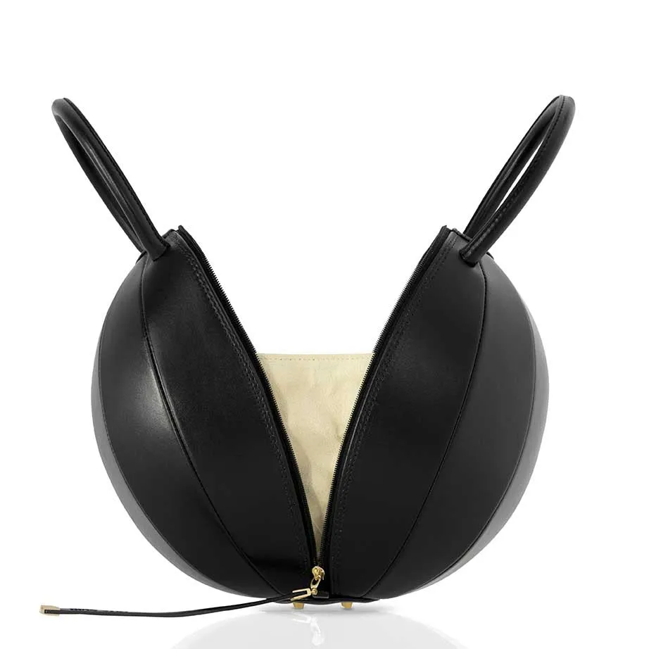 PILO Iconic Black Leather Handbag