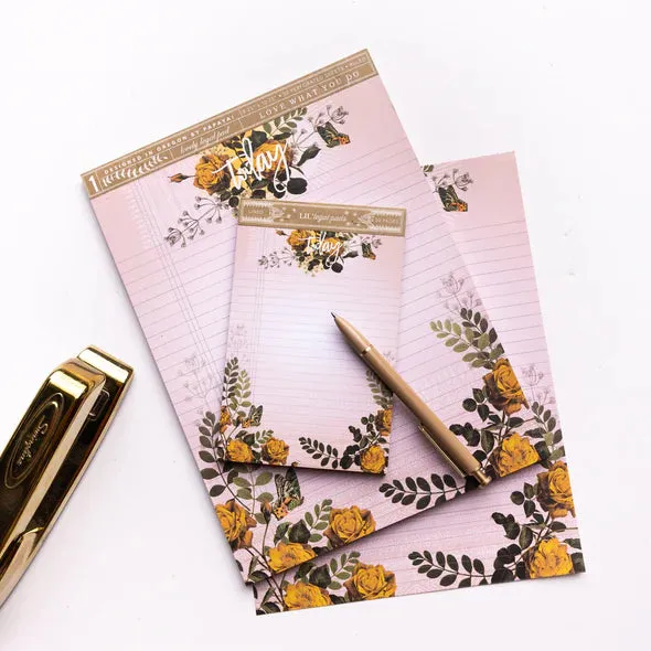 Pink Bouquet Little Legal Pad