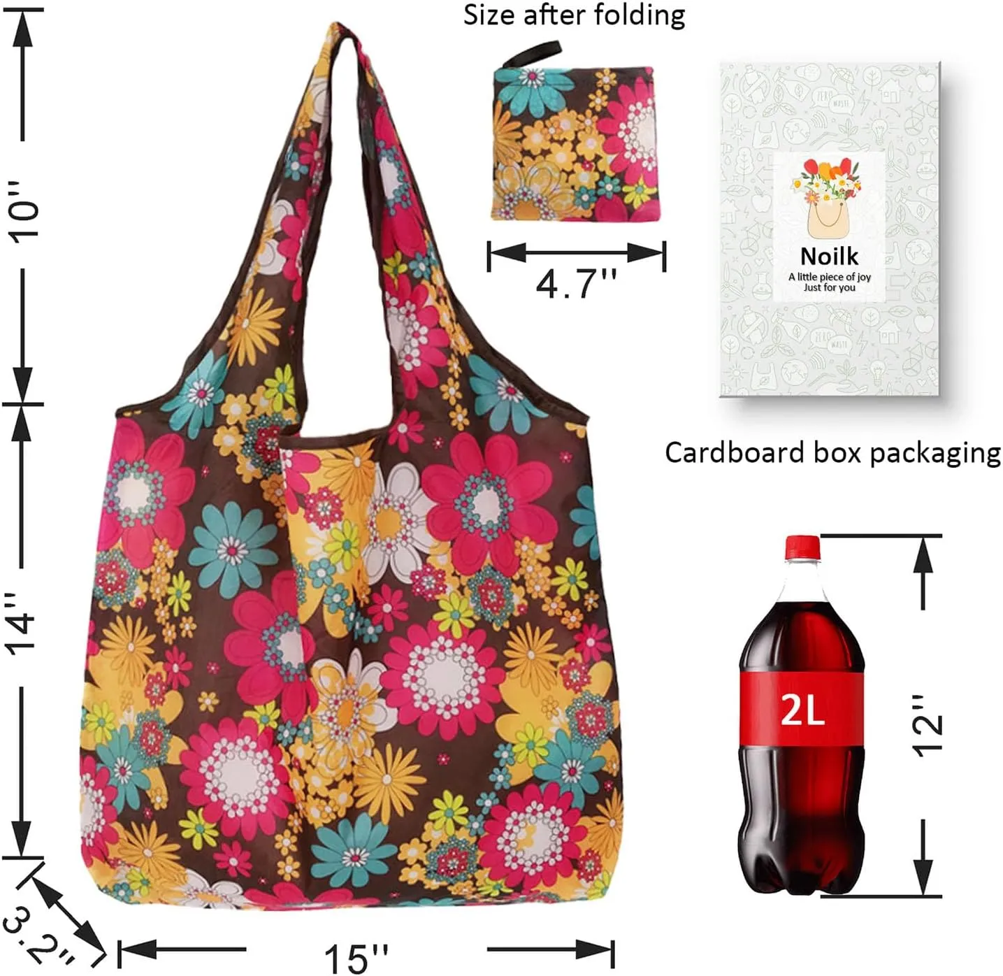 Reusable Grocery Bags, Versatile Tote Bag For Women Gift, Bulk Stylish Foldable Shopping Totes With Handles, Practical Use Ideal For Storage, Travel & Beach