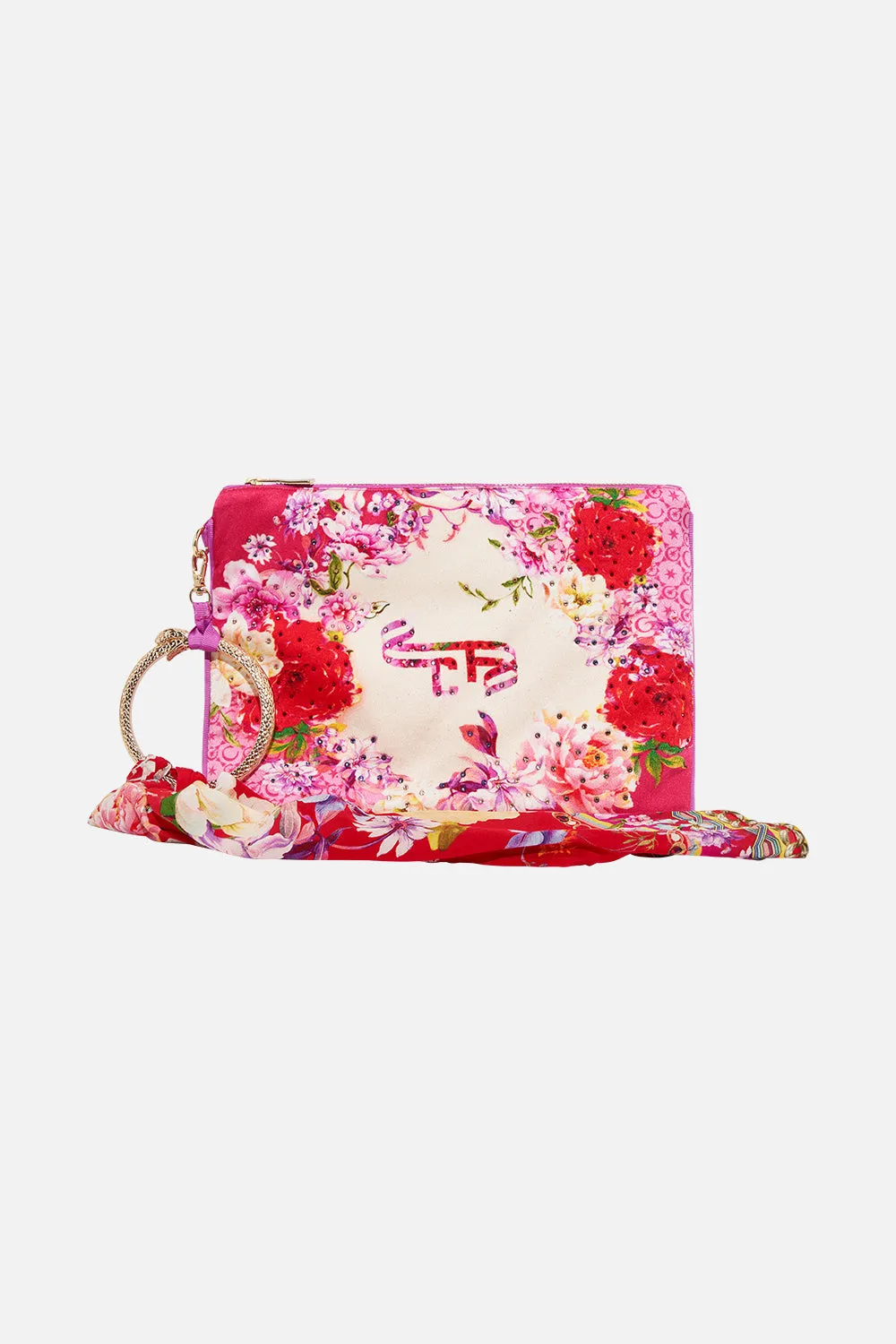 RING SCARF CLUTCH KISS AND TELL