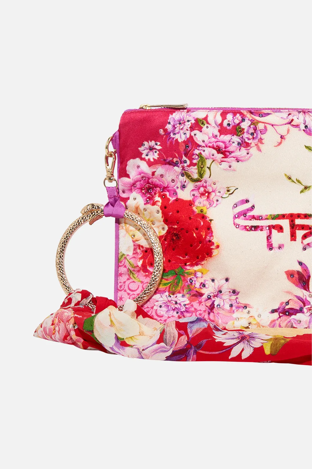 RING SCARF CLUTCH KISS AND TELL