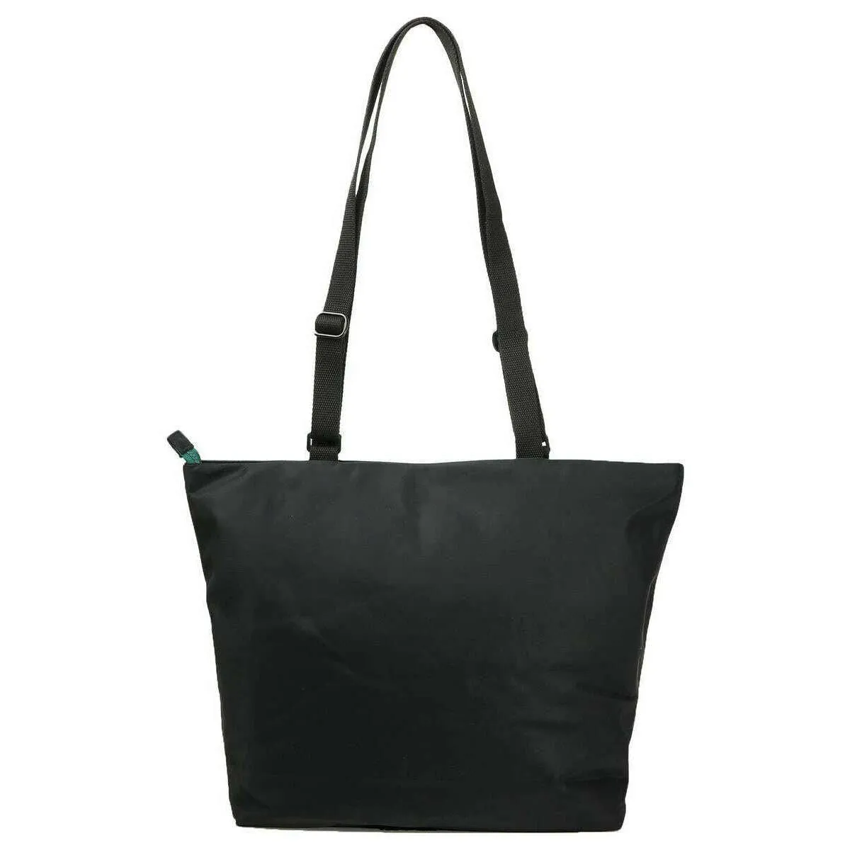 Roka Trafalgar B All Black Recycled Nylon Tote Bag - Black/Teal