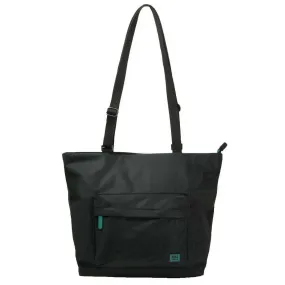 Roka Trafalgar B All Black Recycled Nylon Tote Bag - Black/Teal