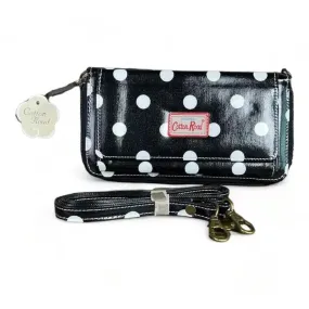 Sling Wallet - Black with Large Dots