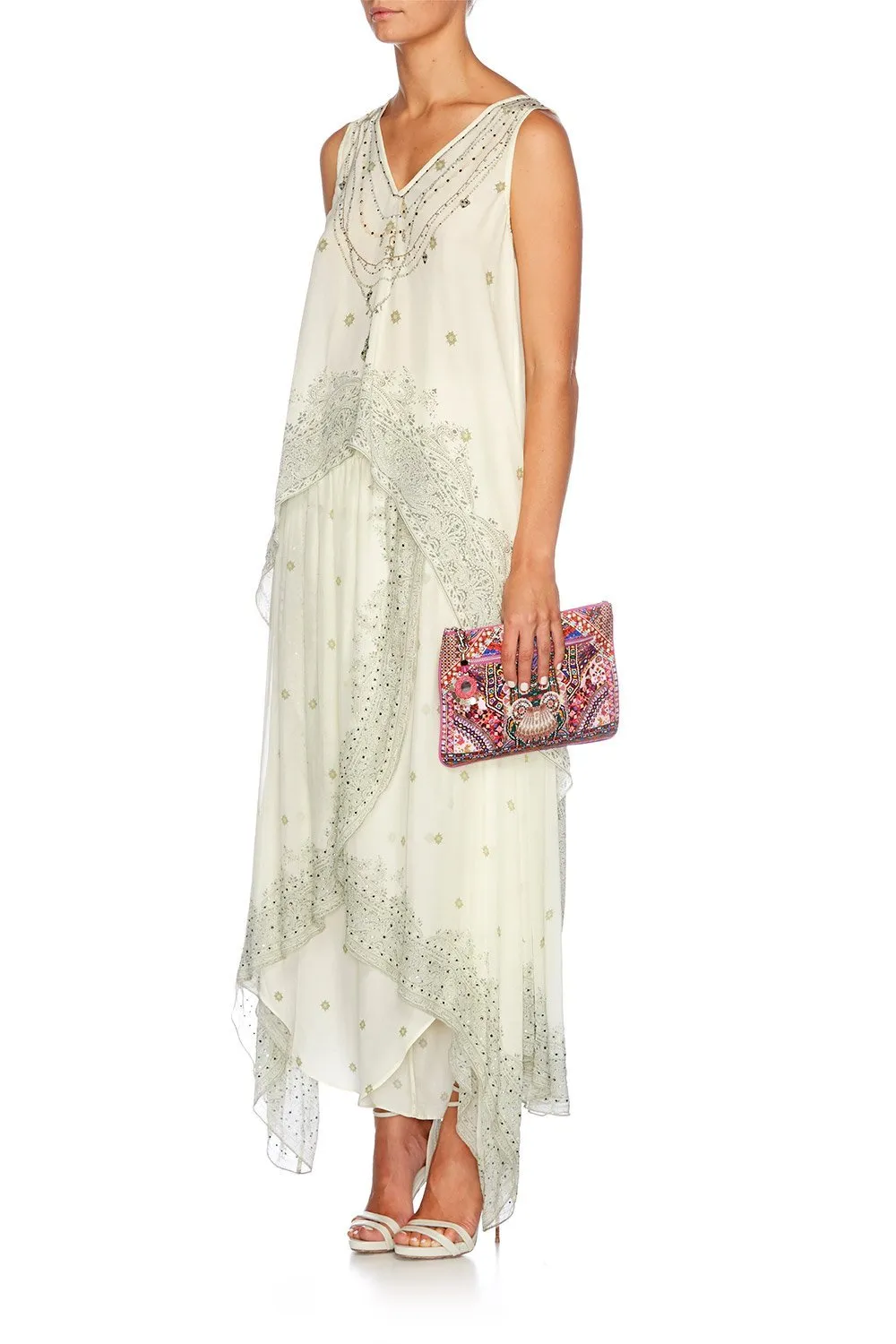 SMALL CANVAS CLUTCH KALBELIA QUEEN PINK