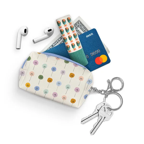 Studio Oh! - Key Chain Pouch, Dotted Palms