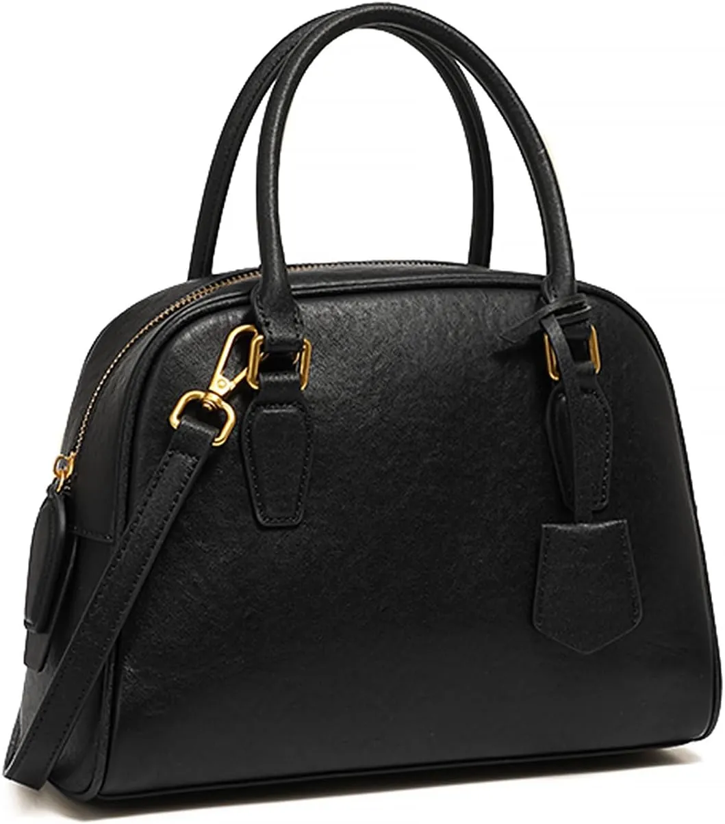 Top Handle Purses Crossbody Bag for Women, Genuine Leather Shoulder Satchel Bag with a strap, Luxury Handbag