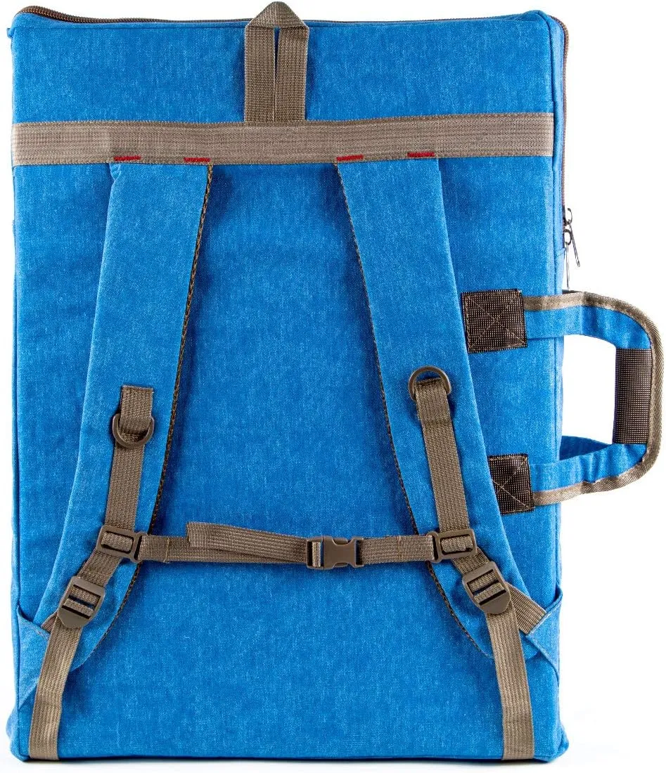 TRANSON Art Portfolio Case Artist Backpack Canvas Bag Large 26” x 19.5”