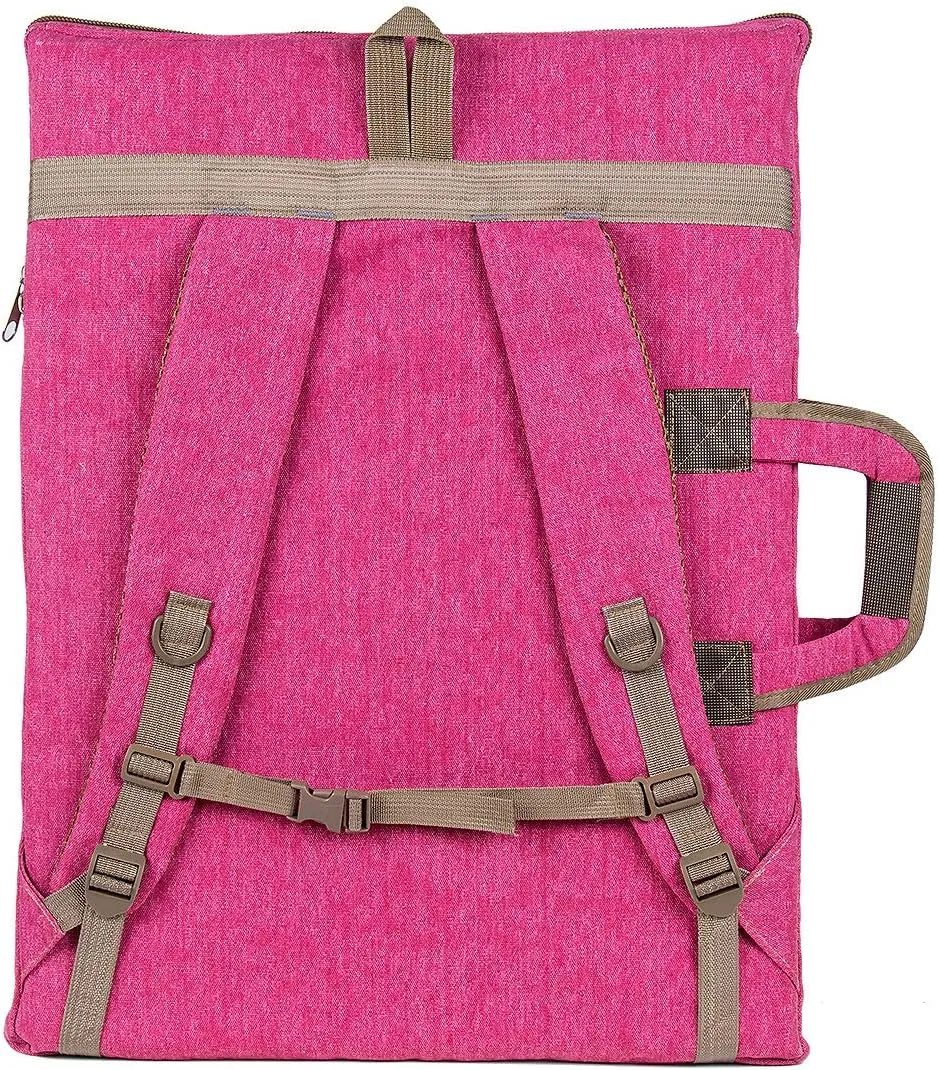 TRANSON Art Portfolio Case Artist Backpack Canvas Bag Large 26” x 19.5”