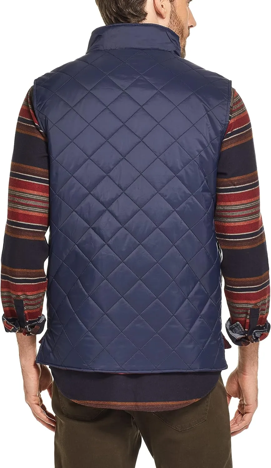 Weatherproof Vintage Mens Quilted Puffer Vest - Lightweight Padded Insulated Vest for Men