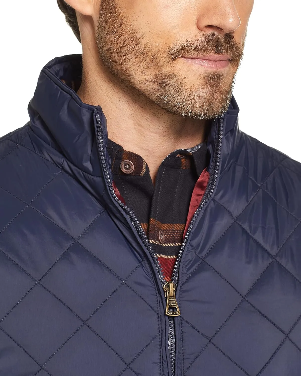 Weatherproof Vintage Mens Quilted Puffer Vest - Lightweight Padded Insulated Vest for Men